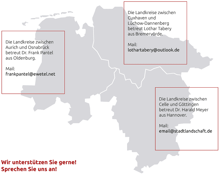 Kontakte des Beirat für Baukultur in Niedersachsen