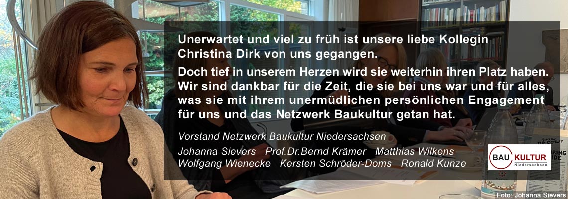 Nachruf Christina Dirk