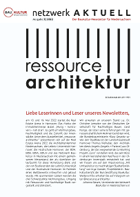 netzwerk Aktuell - Der Baukultur-Newsletter für Niedersachsen